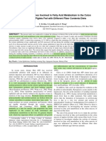 Activities of Enzymes Involved in Fatty Acid Metabolism in The Colon Epithelium of Piglets Fed With Different Fiber Contents Diets