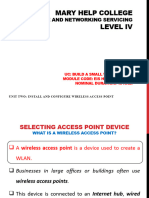 Unit #2 - Install and Configure Wireless Access Point