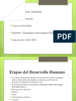 Etapas Del Desarrollo Del Ser Humano