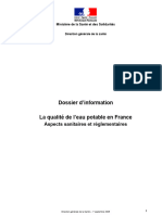 La Qualité de L'eau Potable en France