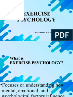 Exercise Psychology Krissa Mae G. Dela Torre