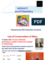 Lecture 2. Chemistry Laws