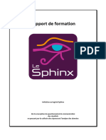 Cours Sphinx P1