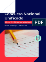 E Book Dicas para Gabaritar Ibge Concurso Nacional Unificado Bloco 7 Dados Tecnologia e Informacao