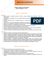 Sistema Interativo de Ensino Língua Portuguesa - 4º Ano: 1º Bimestre Capítulo 1 - Querido Brasil Objetivos