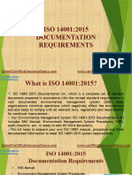 Presentation On ISO 14001 Documents Requirements