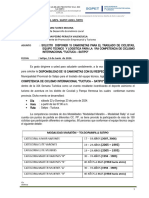 Informe #136 Solicito Camionetas para El Ciclismo