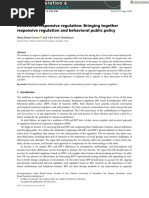 Regulation Governance - 2021 - Barak Corren - Behavioral Responsive Regulation Bringing Together Responsive Regulation