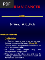 Ovarian Cancer: Di Wen, M.D.,PH.D