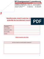 Questionnaire Harcelement