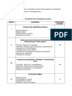 Plan de Estudios Manejadores Caninos