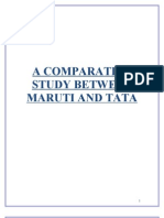 A Comparative Study Between Maruti and Tata