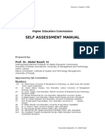 Self Assessment Manual: Higher Education Commission