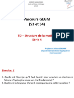 Structure de La Matière - TDs-série 4 Corrigée PDF