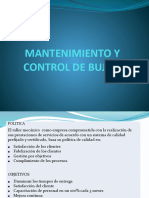 Mantenimiento y Control de Bujias