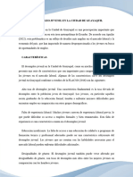 Desempleo Juvenil en La Ciudad de Guayaquil