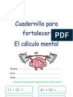 Cuadernillo de Calculo Mental