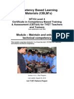 CBLM - Maintain and Enhance Technical Competency - 29 Aug 2012 - V 1