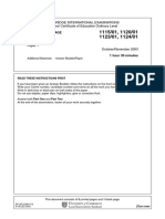 English Language: Cambridge International Examinations General Certificate of Education Ordinary Level