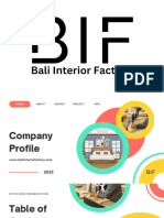 Bali Interior Factory Business Profile Presentation