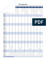 Calendario Anual Vertical