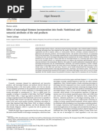 Effect of Microalgal Biomass Incorporation Into Foods - Nutritional and Sensorial Attributes of The End Products