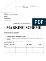 History and Governement Paper 2 Answers Model20012023004