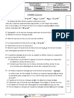 Devoir de Contrôle N°3 2ème Semestre - Sciences Physiques - 3ème Math (2017-2018) MR Boussada Atef