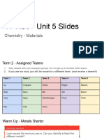 Y7 KS3 Unit 5 Slides - Properties of Materials