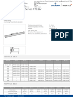 Rodless Cylinder, Series RTC-BV: Technical Data