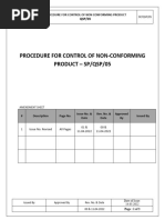 QSP-05 Procedure - For - Non-Conforming - Product