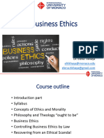 Business Ethics Lecture 1 - 22 - 01 - 24 - SS