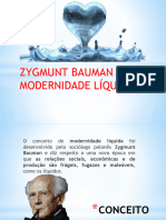 Zygmunt Bauman e A Modernidade Líquida