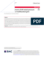 Bedside Assessment of Left Atrial Pressure in Critical Care: A Multifaceted Gem Emma Maria Bowcock and Anthony Mclean