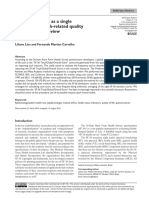 SF-36 Total Score As A Single Measure of Health-Related Quality of Life: Scoping Review