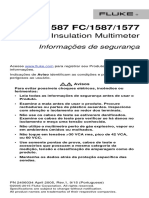 Informações de Segurança FLUKE 1587FC