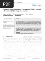 Polyvinylсhloride Based Anion Exchanger for Efficient Removal