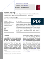 Surfactant Addition Effects On Dispersion and Microdomain Orientation