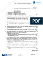 Binomial Distribution Integral OCR MEI