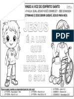 4a Aula - Atividade - CRI - Ouvindo A Voz Do Espirito Santo - Qual Jesus Voce Conhece - Junho 2024