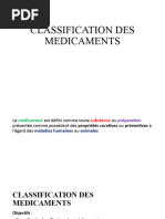 Classification Des Medicaments