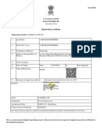 Arush Enterprises GST Certificate