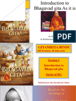 Gitamrita Bindu Session 1 Introduction To Bhagavad Gita Spirit of Bhagavad Gita