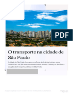 O Transporte Na Cidade de São Paulo - Gamma