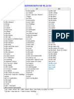 Prepositions of Places