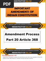 Important Amendments of Indian Constitution