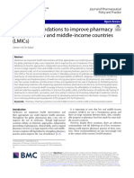 Ten Recommendations To Improve Pharmacy Practice in Low and Middle-Income Countries (Lmics)