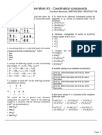 Home Work #3 - Coordination Compounds