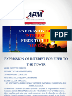 Expression of Interest For Fiber To The Tower Solution - Apm Telecom