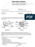 Summer Vacation Assignment Class 9 Biology